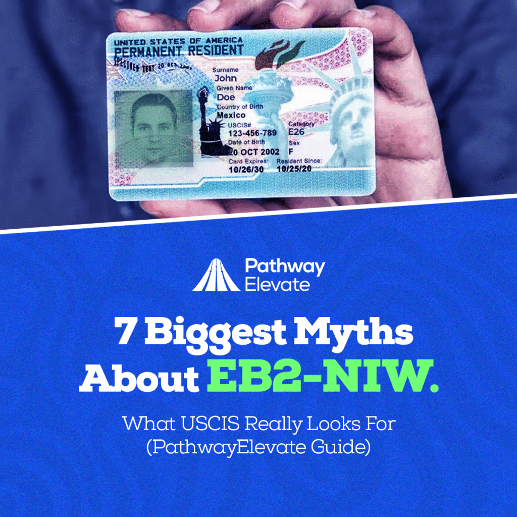 7 biggest EB2-NIW myths blog banner – what USCIS really looks for